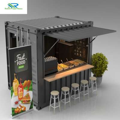 China shipping container shop bar coffee store kiosk mobile container