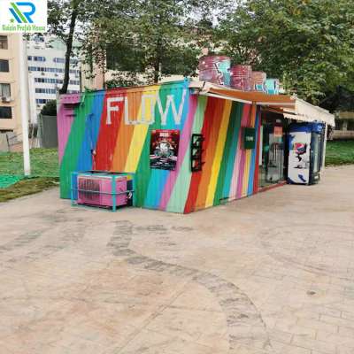 New Container prefab restaurant Outdoor fast food kiosk mobile container coffee shop design