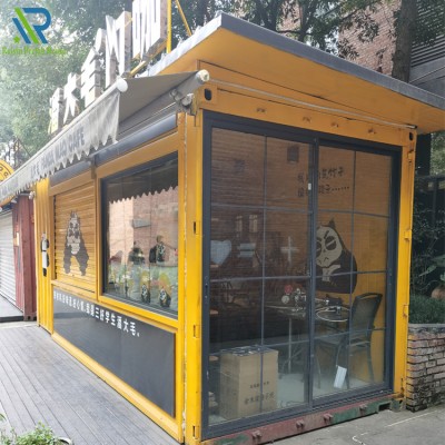 China prefabricated container coffee bar restaurant 20ft 40ft